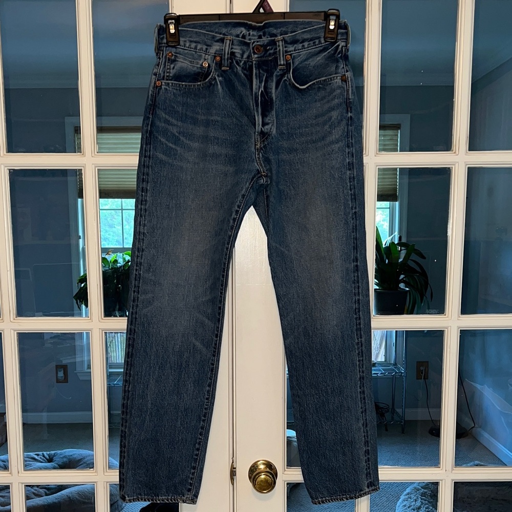 Bru Na Boone Stylish Dark Blue Straight Leg Jeans. Size M. Waist 30